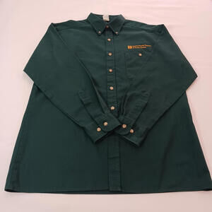 Baptist Health System of South Florida Men's Green Long Sleeve Shirt Size ML